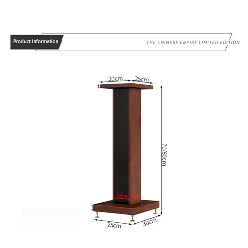 Soportes para altavoces que eliminan vibraciones con base de madera doble capa 80cm 7