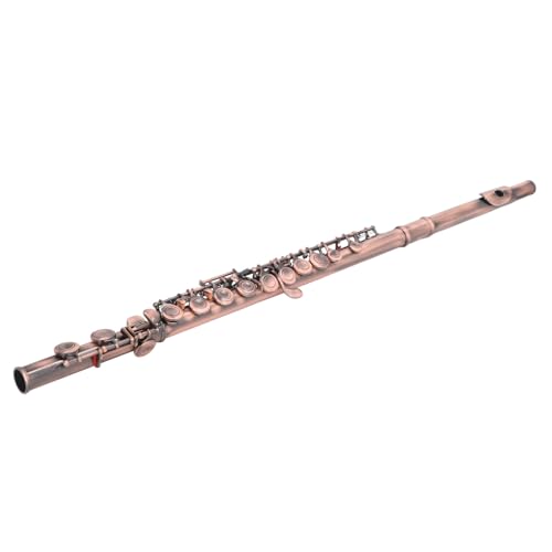 Cflute Instrument, 16 Key Flute, Sound, Cute Design for playing. (Reddish Antique)