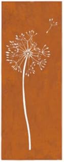 prima terra Deko- und Sichtschutzelement Edelrost Pusteblume H=158cm B=60cm