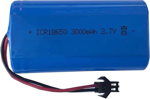 ZWDCVFGK Batería de Litio de Gran Capacidad de 3,7 V, vehículo de deformación, vehículo Todoterreno con Control Remoto, camión volquete, Excavadora, batería Recargable