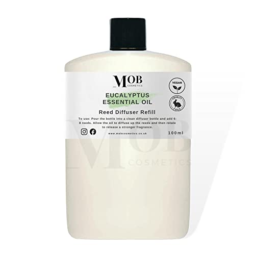 Designer & Fine Fragrance Reed Diffuser Oil Refill 100ml - Highly Concentrated (Eucalyptus Essential Oil)