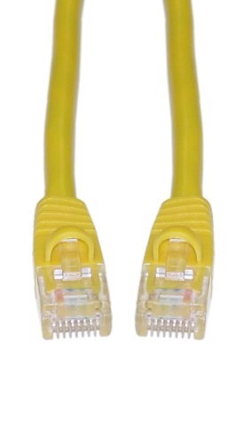 Offex Cat 6 Yellow Ethernet Patch Cable, Snagless/Molded Boot, 10 Foot