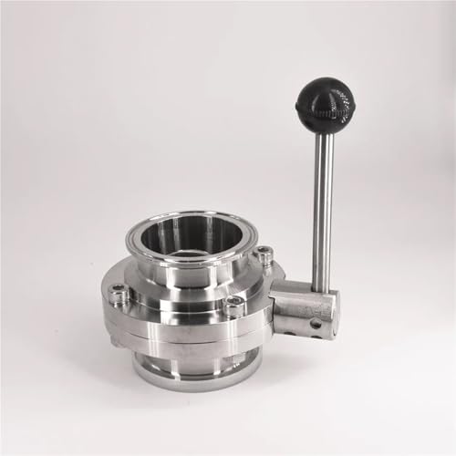 Válvula de mariposa de acero inoxidable 102mm para control de flujo sanitario de cerveza 3