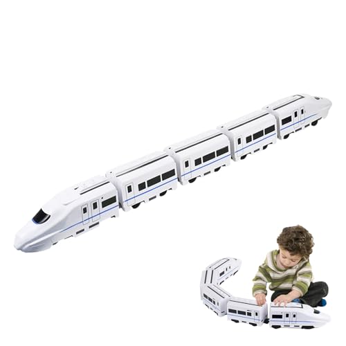 Jouet train électrique pour enfants - Jouet à vitesse avec son et lumière - Train de métro - Véhicule de jeu