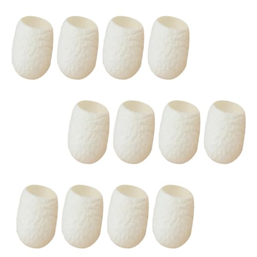 VILLCASE Bolas de Seda Natural para Cuidado 30 Unidades Limpieza Profunda y para Eliminar Puntos Negros Aptas para Todo Tipo de Piel Adecuado para Uso Diario y Piel Sensible