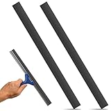 Kit de nettoyage pour raclette à verre : ce kit deux pièces offre un excellent rapport qualité-prix et une praticité, vous permettant de réaliser facilement de nombreuses tâches de nettoyage. joint de rechange pour raclette à verre inclus