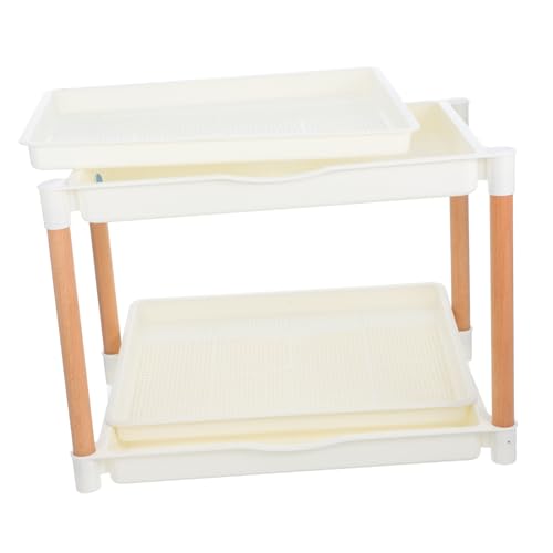 OFFSCH Vassoio di Partenza Germinazione di Microgreens Contenitore Semina Senza Vassoio Multifunzionale per Germogli Doppio per Piante E Semi