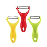 Vegetable Peeler, 3PCS Potato Peelers for kitchen, Straight, Serrated and Julienne Peelers for Veggi