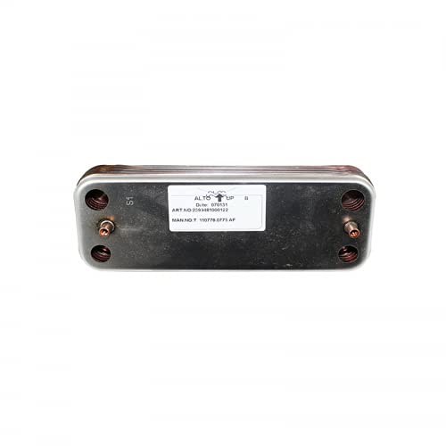 INTERCAMBIADOR CALDERA 14 PLACAS GENUS 28Kw 166mm