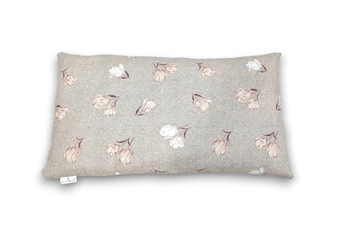 Image of Buckwheat Hulls Pillow | Standard Size | 15 inch x 25 inch inch | Pillow for Neck Pain | Shoulder Pain | Back Pain | Other Sleeping Problem | (Urban Beige)