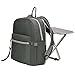 Oshhni Sgabello Zaino Ultraleggero, Zaino Leggero Compatto e Sedia Pieghevole, Perfetto per Campeggio, Pesca, Escursionismo, Picnic, Eventi all'aperto, Grigio