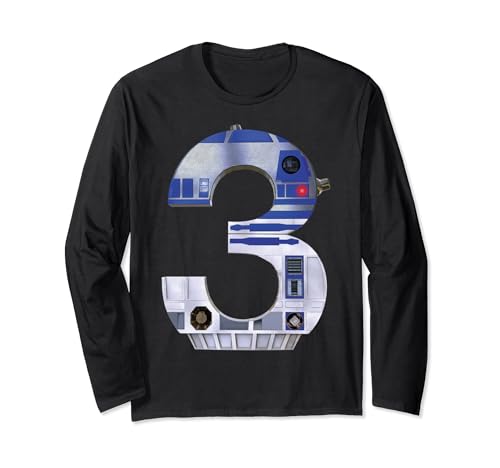 T-shirt Star Wars R2-D2 3 ans à manches longues pour enfant