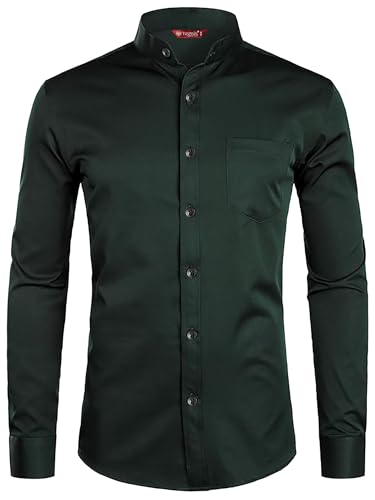 Image of Men's Slim Fit Beige Color Cotton Blend Casual Shirt