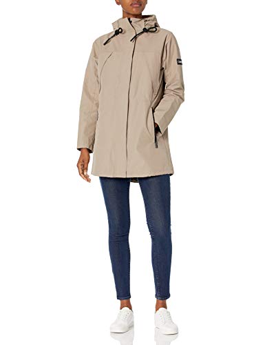 Calvin Klein Womens Lightweight Anorak with Hood, RXB, M