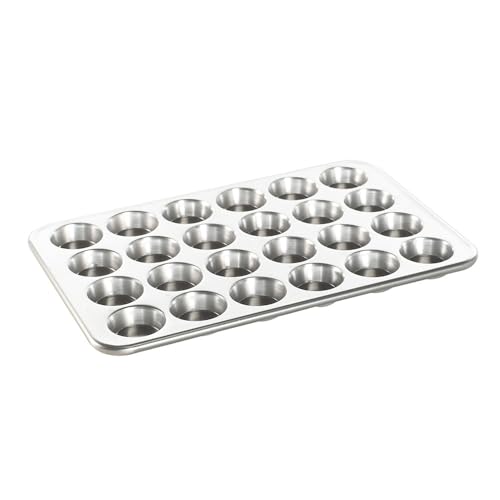 Nordic Ware Natural Aluminum Commercial Petite Muffin Pan, 24 Cup