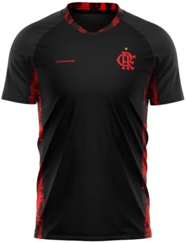 Camiseta Braziline Flamengo Blood Masculina - Preta/vermelha
