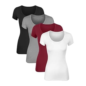 Cotton Tshirts for Women Short Slee...