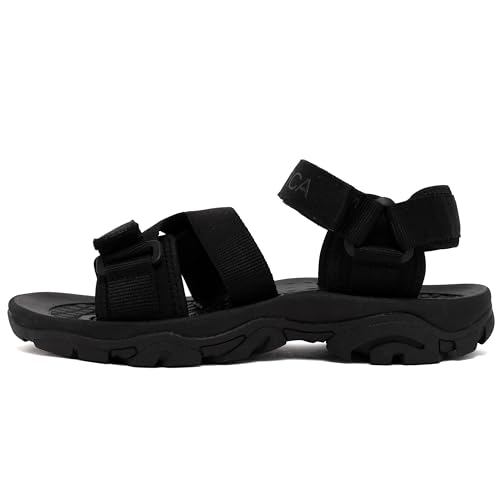 Image of Nautica Men's Athletic Sport Sandals - Adjustable Strap, Comfortable Open-Toe Hiking & Walking Sandals with Cushioned Sole