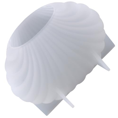 Ipetboom Molde de Silicona Grande para Velas Aromáticas Molde DIY de Epoxi Forma de Concha Irregular para Decoración y Elaboración de Velas Perfumadas