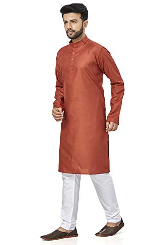 Image of BE ACTIVE Linen Blend Solid Pattern Trendy Comfortable Stylish Full Sleeve Kurta Men's Ethnic Wear
