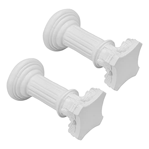 Yarnow 2Pcs Greek Column Statue Roman Pillar Resin Figurine Architecture Statue Alabaster Sculpture Mold Garden Ornament Yard Art #TOP3