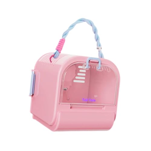 IEUDNS Estojo de transporte para hamster, gaiola para chinchila, pet, saída, transparente, grande, com garrafa de água, estojo de transporte para animais