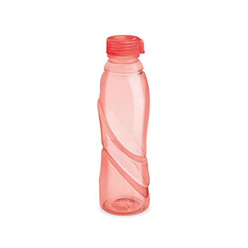 Image of Milton Volga Plastic Bottle Set, 1 Litre, Set of 6, Red