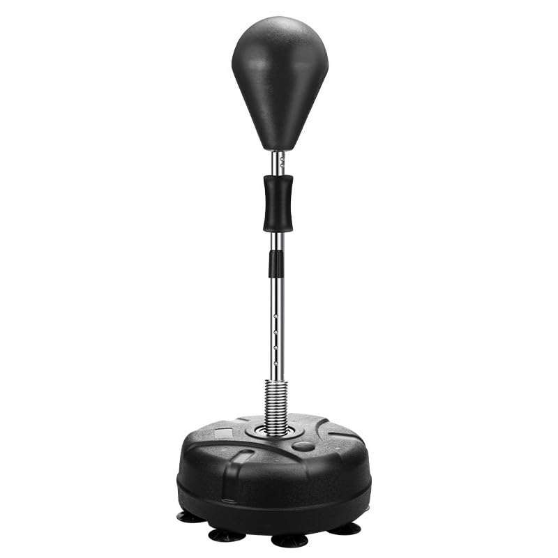 Saco de boxeo Reflex ajustable con soporte, altura 150-170 cm, bolsa de velocidad para entrenamiento de adultos y ejercicios de perforación
