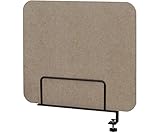 アール・エフ・ヤマカワ フェルトデスクトップパネル W550×H500 ベージュ×ブラック R型 クランプ式 RFFDP-R55BE-TCPBK