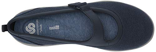 Clarks Women's Sillian 2.0 Soul Mary Jane Flat, Solid Black Textile, 100 W Us #TOP4