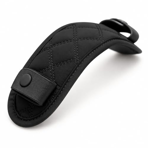 Image of GIVLEFLY Shoulder Strap Pad for Purse and Tote Bags, Soft Nylon Cushion Cover, Snap-On Protector for Flat Handbag & Crossbody Straps