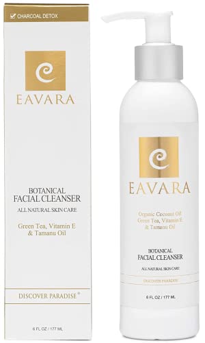 Award Winning Organic Face Wash | Anti Aging All Natural Exfoliating Daily Facial Cleanser For Women And Men with Coconut Oil, Green Tea, and Vitamin E, For Sensitive Skin, Hydrating & Moisturizing