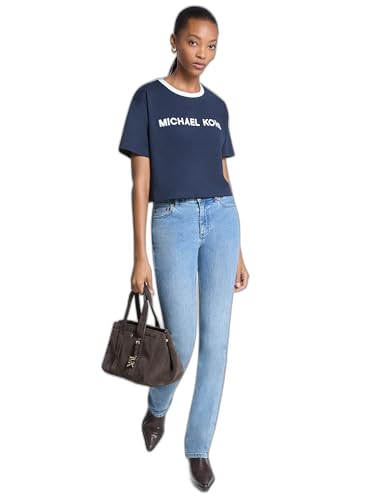 Michael Kors Women's Applique T Shirt, Midnight Blue, XX-Small at