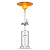 Kybolt Propane Patio Heater with Table and Wheel,48000 BTU Outdoor Gas with Ignition Systems,Double Layer Burner Propane Outdoor Heater for Backyard Garden Deck Gazebo