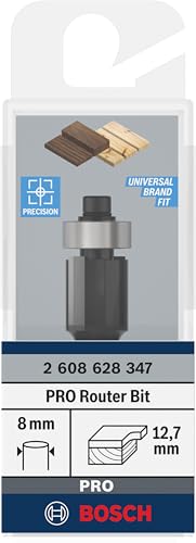 Bosch Accessories Professional Bündigfräser Standard for Wood (für Holz, Ø 12,7 mm, Arbeitslänge 13 mm, Zubehör Handfräse)