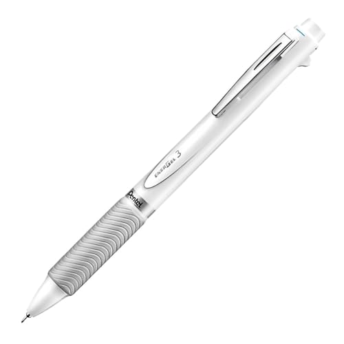Pentel Energel 3 multifonction stylo roller gel fine line 0.5mm blanc 123 fin