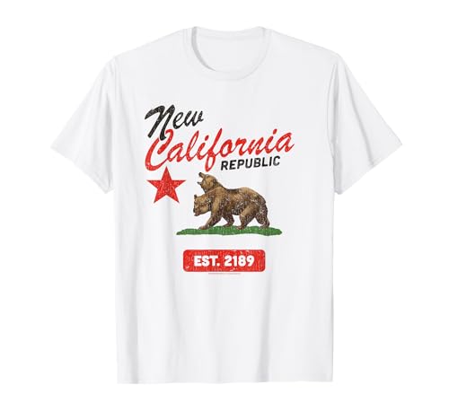 Fallout New California Republic Flag EST 2189 Video Game Camiseta
