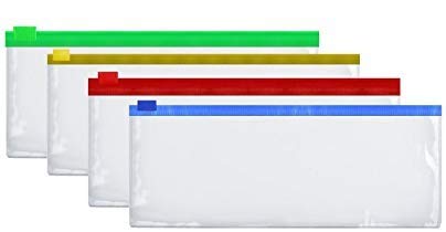DBC Retail 20 Pcs Multipurpose Clear Case/Kit Pouch for Pencil Stationary, Jewellery, Makeup and Cosmetics/Gadgets Storing,Return Gifts and Travel Pouch (23,5 cm x 11.5 cm)