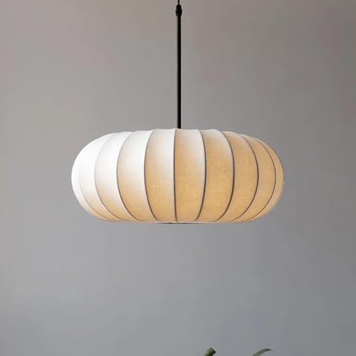 Lustre suspension en soie fait main style japonais rétro pour intérieur