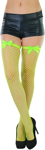 Image of ToBeInStyle Women's Vibrant Large Net Fishnet Thigh High Elastic Nylon Novelty Stockings