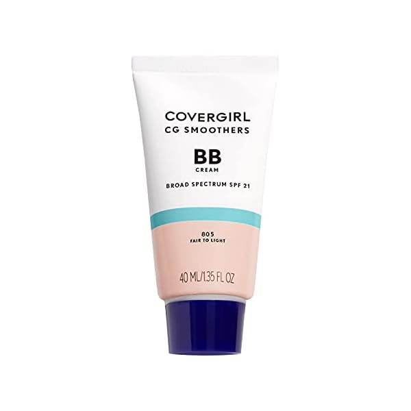 COVERGIRL-Smoothers-Lightweight-BB-Cream-Fair-to-Light-805-135-oz-Packaging-May-Vary-Lightweight-Hydrating-10-In-1-Skin-Enhancer-with-SPF-21-UV-Protection COVERGIRL Smoothers Lightweight BB Cream, Fair to Light 805, 1.35 oz (Packaging May Vary) Lightweight Hydrating 10-In-1 Skin Enhancer with SPF 21 UV Protection
