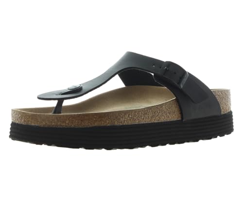 Birkenstock unisex-adult ThongGizeh Pl V- Black Bf R