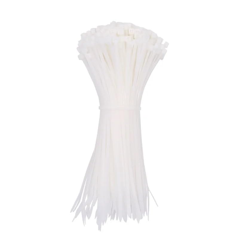 250 fascette stringicavo autobloccanti in nylon, 5 x 300 mm, in plastica, colore nero, per organizzare e fissare i cavi