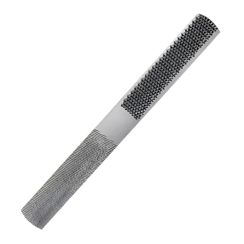Image of Pilarmuture 8in 4 Way Wood Rasp File,High Hardness Woodworking Rasp,Professional Carbon Steel Wood Rasp for Woodworking,Multifunctional Hand File for Wood,Metal,Leather