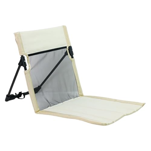 Generico Silla plegable al aire libre - silla de jardín con respaldo - asiento portátil con bolsa, taburetes transpirables para la pesca de senderismo de camping