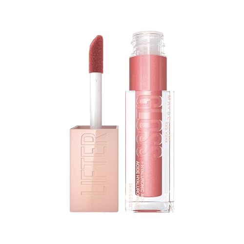 Maybelline NY Lip Lifter Gloss Brilho Labial com Ácido Hialurônico, Promove Lábios Volumos...