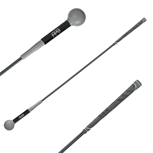 Ppg Golf Swing Tempo Trainer And Warm Up Club, Flexible Shaft For Lag Training, Counter Balanced Weighted Ball Head, Warmup, Practice Accessories, Swing Improvement, Black