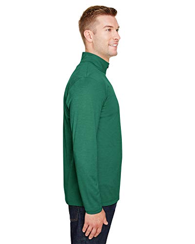 Team 365 Men's Zone Sonic Heather Performance Quarter-Zip M SP FOREST HTHR2