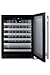 24 in. Shallow Depth Single Zone 33-Bottle Built-In Wine Cooler in Stainless Steel ADA Compliant- ASDW2412V1
