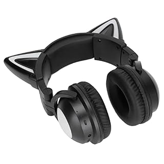 Gedourain Casque Bluetooth sans Fil Cat Ears, Casque stéréo Pratique pour Oreilles de Chat avec câble Jack Audio 3,5 mm… - Les Beatles, Paul McCartney, John Lennon, RIngo Starr, George Harrison